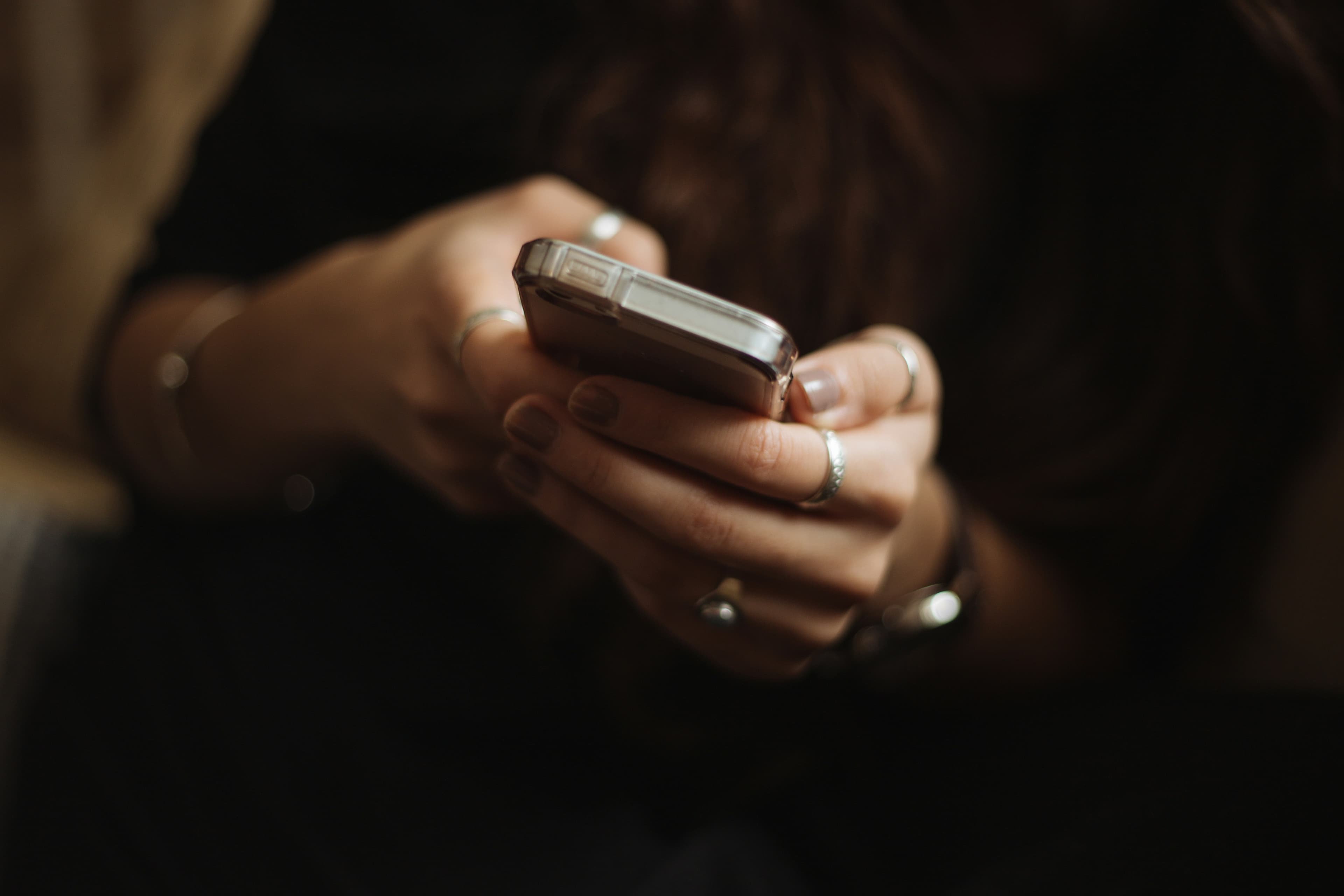 Person checking their phone
